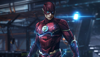 The Flash, Erza Miller, superhero, art HD wallpaper