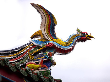 Sky, Decorations, Miscellanea, Miscellaneous, Bird, China HD wallpaper
