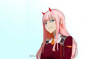 New, artwork, Zero Two, anime girl, 2018 HD wallpaper