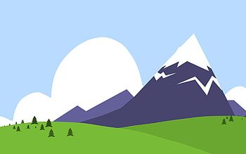 Nature, Mountains, Vector, Paints HD wallpaper