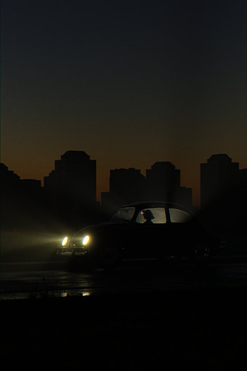 Driving at night, skyline, dark, night HD phone wallpaper