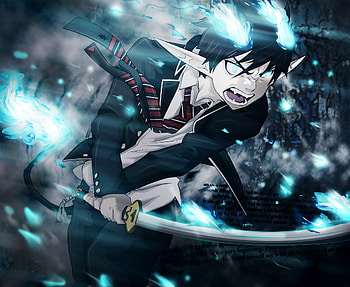 Blue Exorcist, by John Simpson, Striking visuals, Artistic style HD wallpaper
