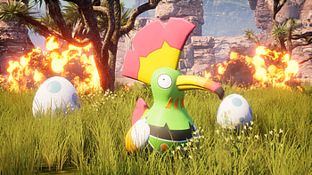 Palworld Colorful Creature, video game, Palworld, animated character, dinosaur, colorful HD wallpaper