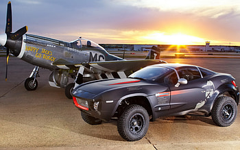 ready to race, plane, big, tires, sunset HD wallpaper
