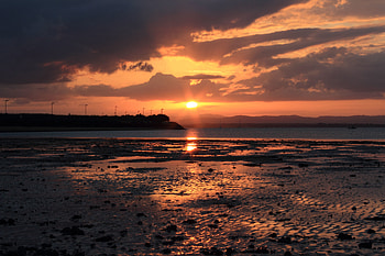Nature, Sunset, Sun, Twilight, Clouds, Coast, Dusk HD wallpaper