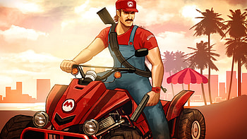 Grand Theft Auto Mario Kat, gta, games, deviantart HD wallpaper