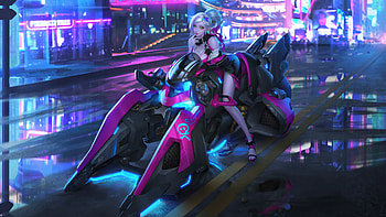 Bich Scifi Ride, fantasy-girls, scifi, artist, artwork, digital-art, artstation HD wallpaper