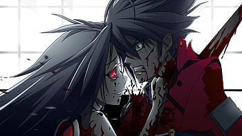 Preview anime, blood, murder, boy, girl HD wallpaper