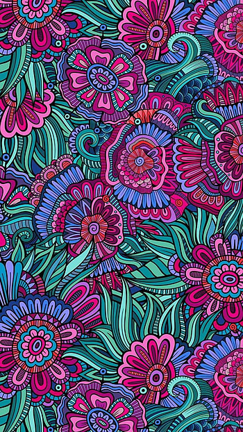 colors, artistic, flower HD phone wallpaper