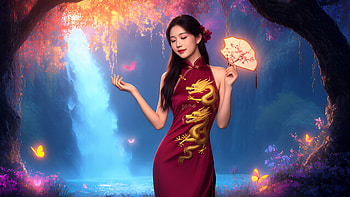 AI Art, Woman HD wallpaper