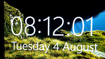 The Amazing Windows 10 Lock Screen Clock HD wallpaper