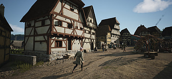 Manor Lords Village Life, video game, Manor Lords HD wallpaper