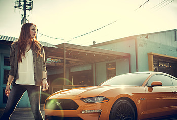Women With Ford Mustang, girls, ford-mustang, women, cars, graphy HD wallpaper