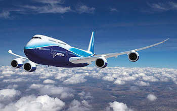 Boeing 747 Over The Clouds, blue, incredible, 747, super big, high, big, over, clouds, technology, true, boeing, amazing HD wallpaper