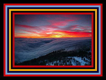 Colorful Scenic, colorful, snowy, snow, scenic HD wallpaper