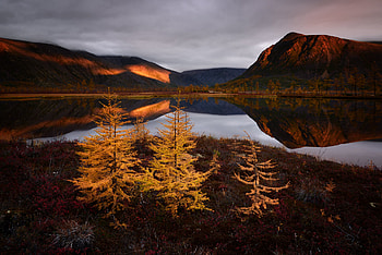 Autumn Lake Reflections Fall Clouds Nature Russia, autumn, lake, reflections, clouds, nature, russia HD wallpaper