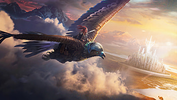 Eagle Rider, artist, artwork, digital-art, artstation HD wallpaper