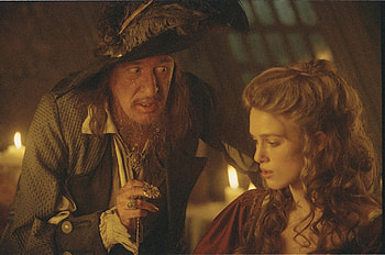 Barbossa, Black Pearl curse, Pirates of the Caribbean, Adventure HD wallpaper