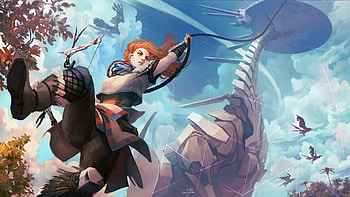Horizon Zero Dawn Fanart, horizon-zero-dawn, games, pc-games, xbox-games, ps-games, artwork, artist, digital-art, deviantart HD wallpaper