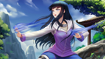 Hinata Hyuga Sky Background Naruto HD wallpaper