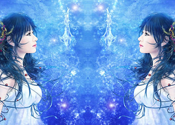 Fantasy Girl, blue, fantasy, art, woman HD wallpaper