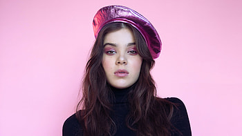 Hailee Steinfeld, pink cap, singer, 2018 HD wallpaper