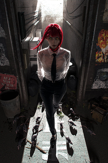 Cosplay girl, red, fashion design, hot HD phone wallpaper