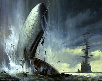 Horror, Fantasy, Adventure, Dark, Ship, Whale HD wallpaper