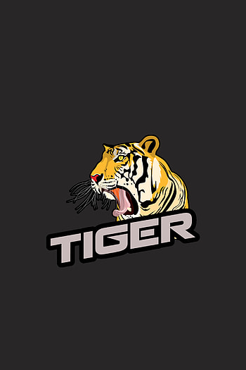 Vector, Grin, Tiger, Inscription HD phone wallpaper