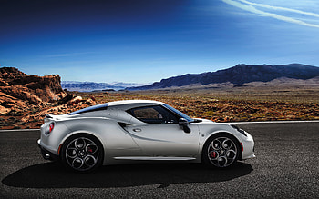 Outdoor, sports car, Alfa Romeo 4C HD wallpaper