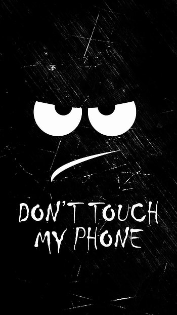 Don't Touch My | Angry Eyes — Black Grunge | Hands Off! , black, Dont touch my HD phone wallpaper