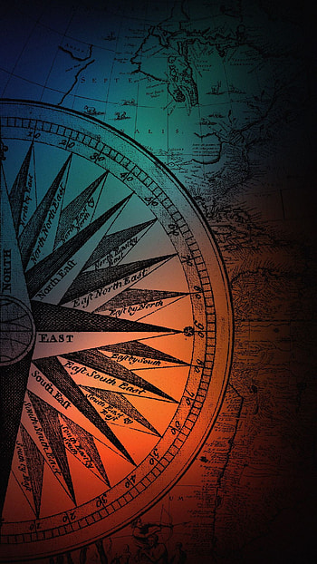 Compass Designs ideas. compass, compass design, compass tattoo, Black Compass HD phone wallpaper