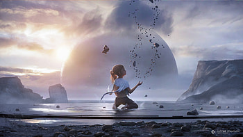 Little Girl Dream Artwork, artist, artwork, digital-art, artstation HD wallpaper