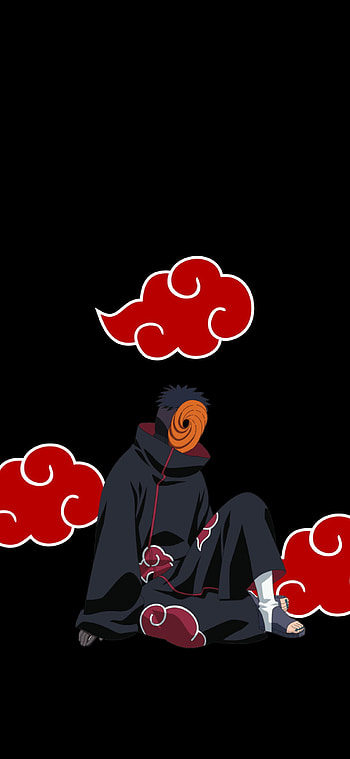 Obito Akatsuki , red, art HD phone wallpaper