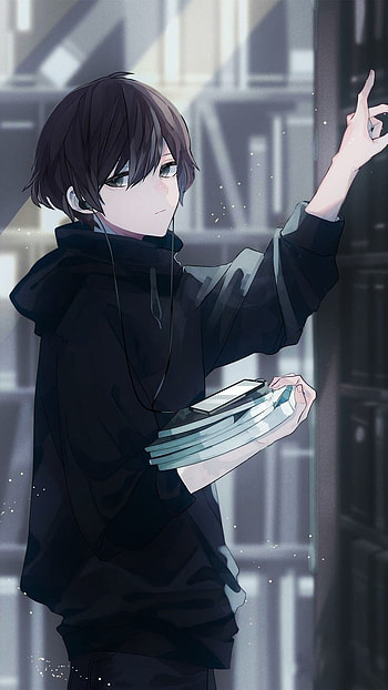 Anime Boy, black hair HD phone wallpaper