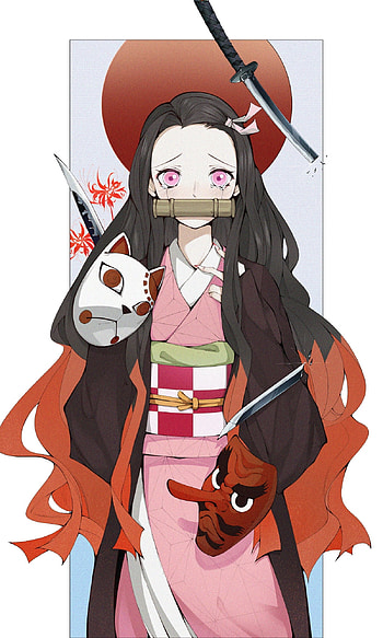 Nezuko Kamado, Anime, Demon Slayer: Kimetsu no Yaiba HD phone wallpaper