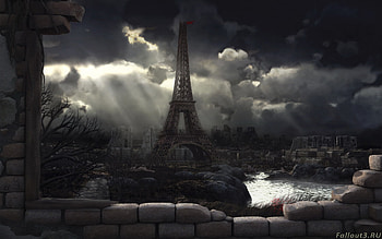 Games, Fallout, Eiffel Tower HD wallpaper