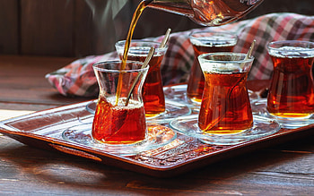tea cups, turkish tea, tea glasses, tea concepts, tea party HD wallpaper