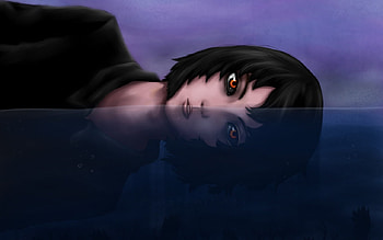 drawn__personality_split, girl, abstract, fantasy, water HD wallpaper
