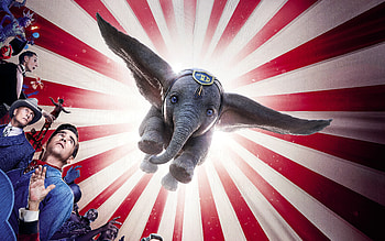 Dumbo, flying elephant, cute animal, poster HD wallpaper