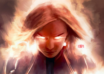 Captain Marvel Movie Artwork, captain-marvel, artwork, artist, digital-art, artstation, superheroes HD wallpaper