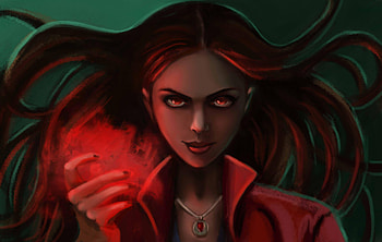 Scarlet Witch Art, scarlet-witch, superheroes, artwork, artist, digital-art, deviantart HD wallpaper