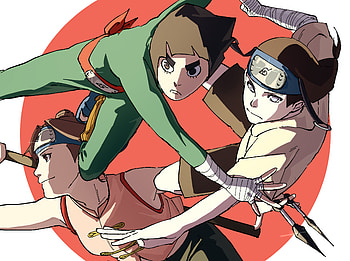 Neji Hyūga, Tenten (Naruto), Rock Lee, Anime, Naruto HD wallpaper