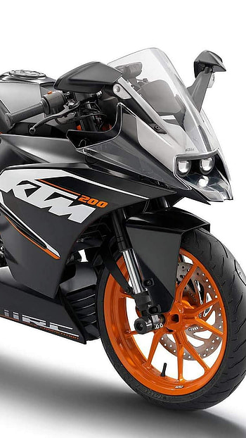 Ktm Rc 200, Black KTM, Bike HD phone wallpaper