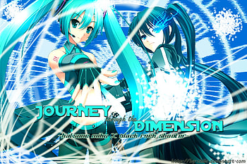 hatsune miku X black rock shooter, black rock shooter, miku, vocaloid, awesome HD wallpaper