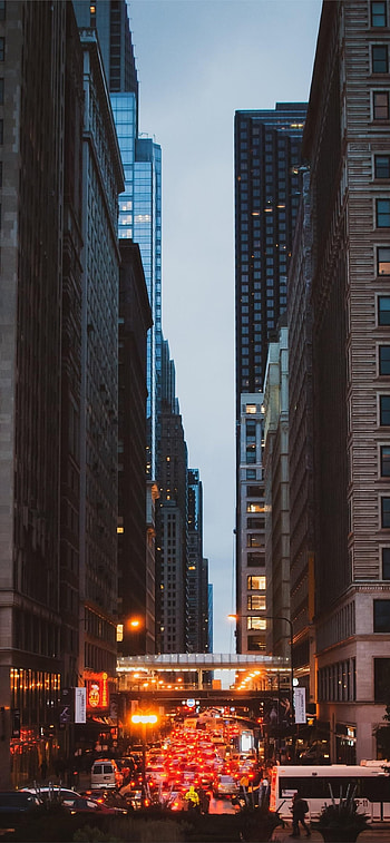 Illinois , Chicago cityscape, High definition, Mobile backgrounds HD phone wallpaper