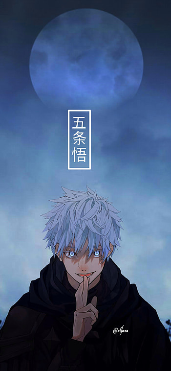 Gojo, sky, hair HD phone wallpaper