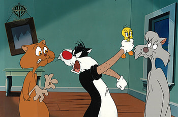 Sylvester the Cat, Animation legend, Looney Tunes character, Original production cels HD wallpaper