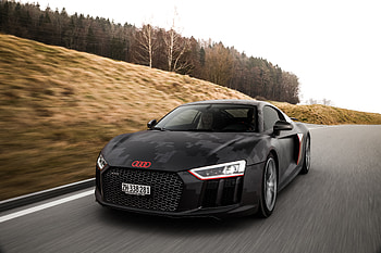 Black Audi R8 V10 Plus, audi-r8-spyder-v10-plus, audi-r8, audi, 2017-cars, cars HD wallpaper