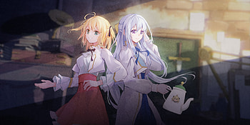The Magical Revolution: Euphilia & Anisphia Anime, Euphilia Magenta, Anisphia Wynn Palettia, Anime, The Magical Revolution of the Reincarnated Princess and the Genius Young Lady HD wallpaper